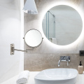 Двустороннее зеркало для макияжа на стене, 6-дюймовое двухстороннее 1x/3-кратное зеркальное зеркало для ванной комнаты.